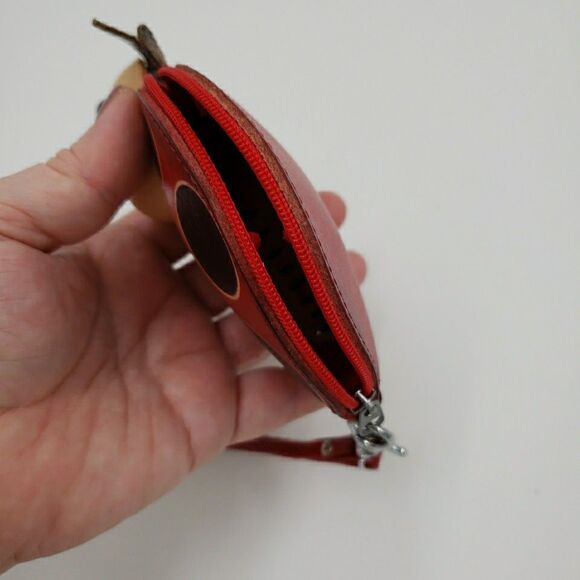 Kawaii Ladybug Leather Coin Purse Lucky Wallet Wristlet Bag Charm Change Pouch - Picture 10 of 13